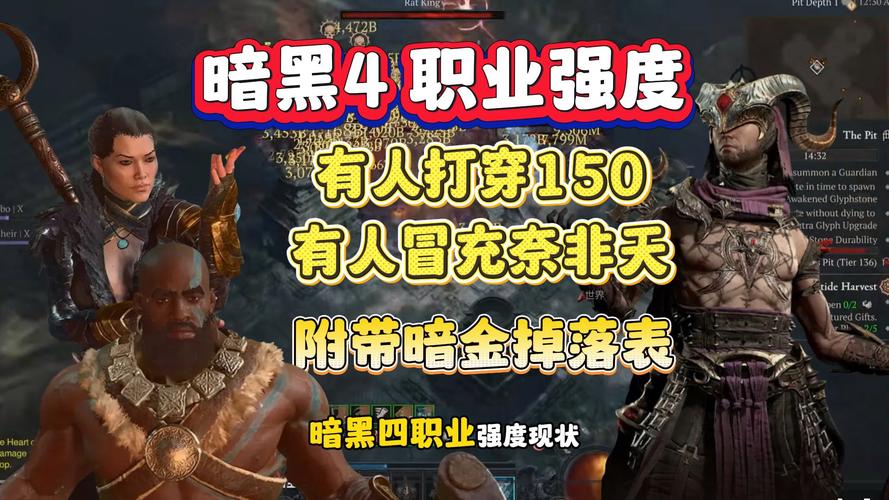 暗黑4全职业流派强度排名，S8赛季T0梯队一览
