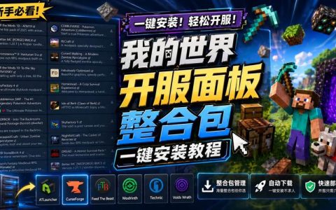 我的世界服务器开服搭建教程，新手3步轻松搞定