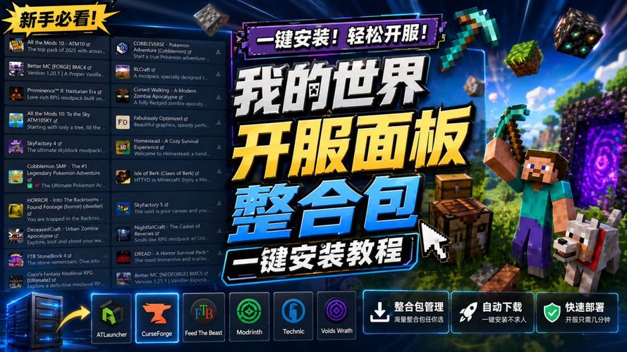 我的世界服务器开服搭建教程，新手3步轻松搞定-1