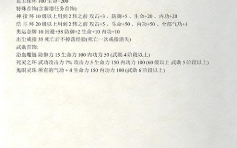 热血江湖80级首饰怎么选？这套搭配轻松打高输出