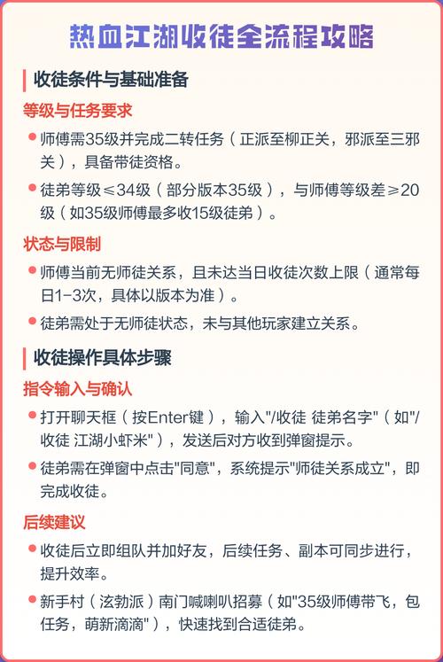 热血江湖2026师徒全流程亲测攻略,5分钟高效拿满奖励